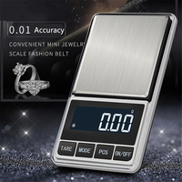 Mini Precision 0.01g Pocket Digital Scale for Gold Bijoux Sterling Jewelry Weight Balance Gram Electronic Scales 200/500G