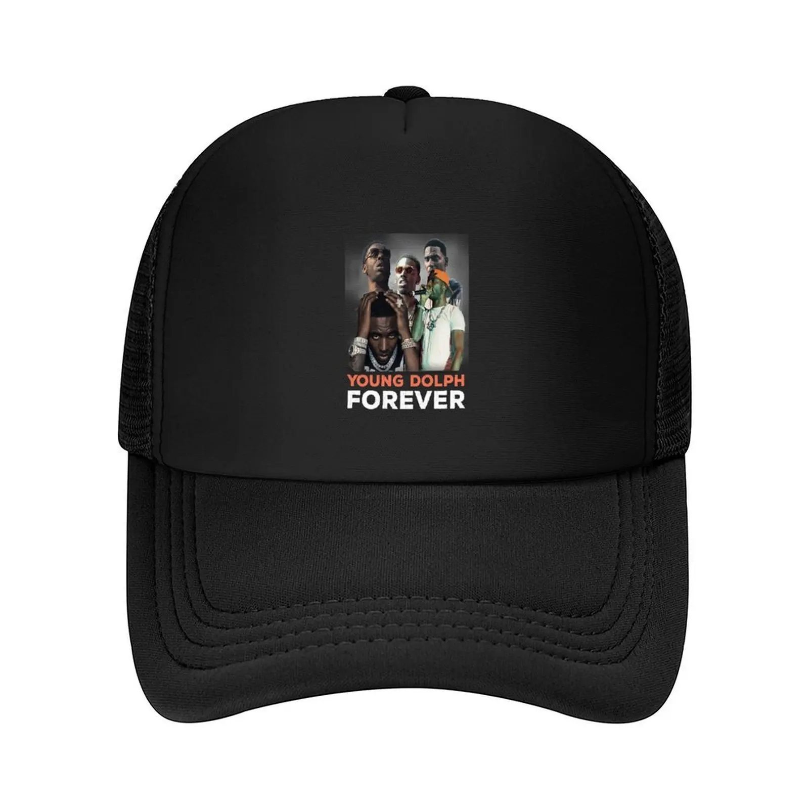 

Young Dolph Forever Baseball Cap Hat Man Luxury Trucker Cap Luxury Man Hat Hip Hop Men's Luxury Women's