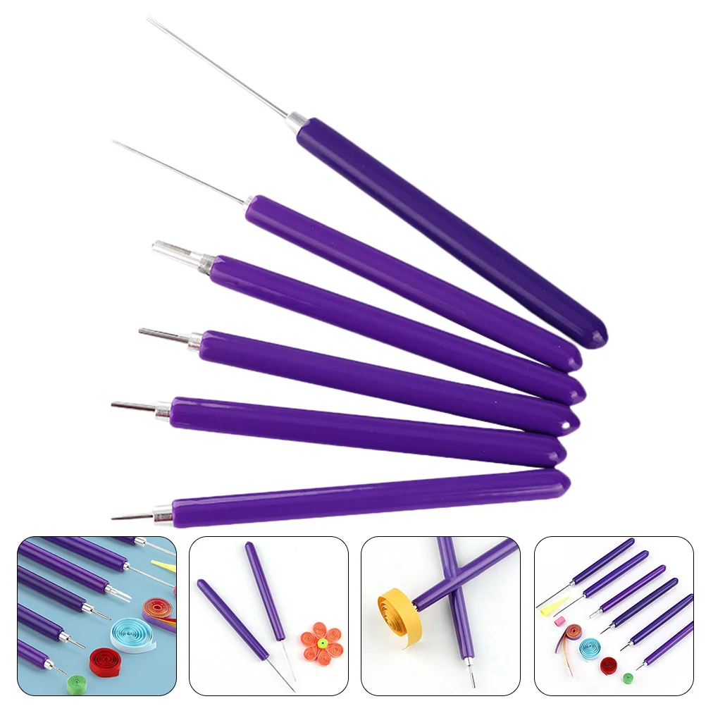 1Set Paper Slotted Craft Pen Set Rust Proof Quilling Needle for DIY Flower Making Bead Projects Creative Stationery
