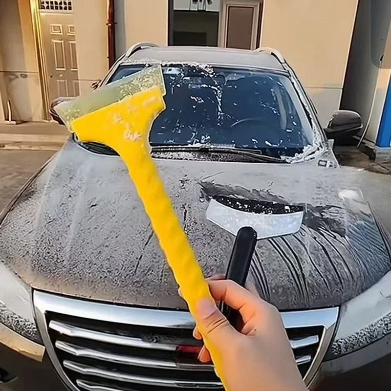 1PC New Car Snow Brush and Ice Scraper – Windshield Snow Remover with Defrosting & De-icing Functions, Winter Snow Cleaning Kit