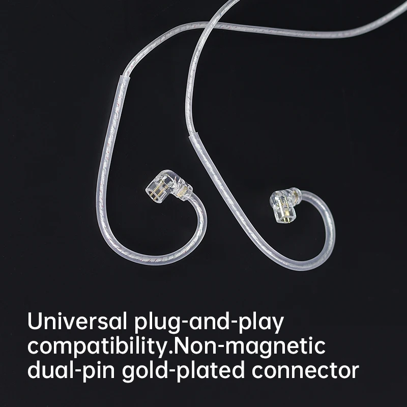 Picture 6: CCA C1 Type-c Silver Plated Earphone Cable Suitable for KZ Earphones Cpin 0.75mm