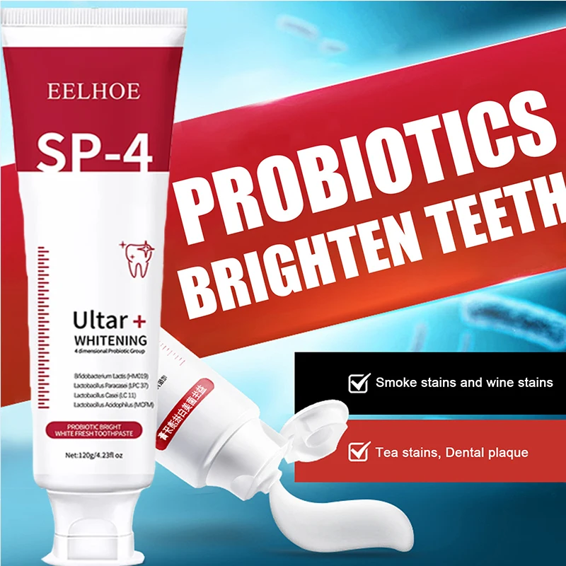 120g Probiotic Toothpaste SP-4 Tooth Decay Repair Remove Plaque Removal Teeth Whitening Agent Fresh Breath Oral Care Product