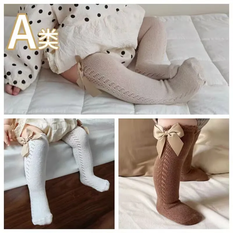 

Bow Stockings Newborn Infant Non-Slip Sock Sweet Baby Girl Knee-High Socks Toddlers Stocking bow