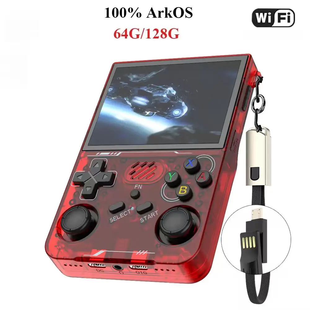 100% портативная игровая консоль ArKOS R36XX в стиле ретро, система Linux, 3,5-дюймовый IPS-экран, 64/128 ГБ/256 ГБ, игровой плеер, обновленная версия 2025 100% портативная игровая консоль ArKOS R36XX в стиле ретро, система Linux, 3,5-дюймовый IPS-экран, 64/128 ГБ/256 ГБ, игровой плеер, обновленная версия 2025