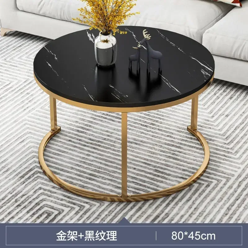 20251pc-北欧風円形コーヒーテーブル-家庭用リビングルームサイドテーブル-クリエイティブなティーテーブル-ライトラグジュアリーラウンドテーブル