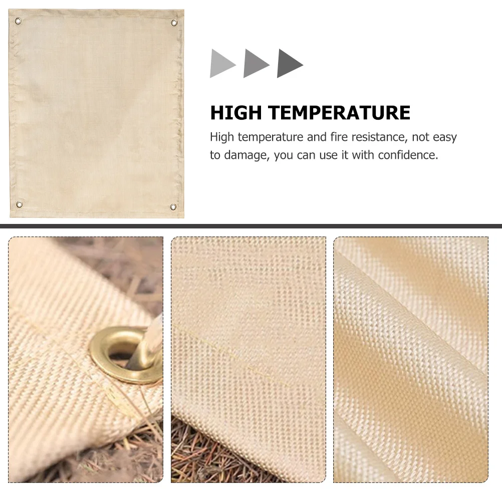 

Fire Retardant Blanket Fiberglass Material High Temperature Resistance for Kitchen Fireplace Car Camping Safety Protection Gear