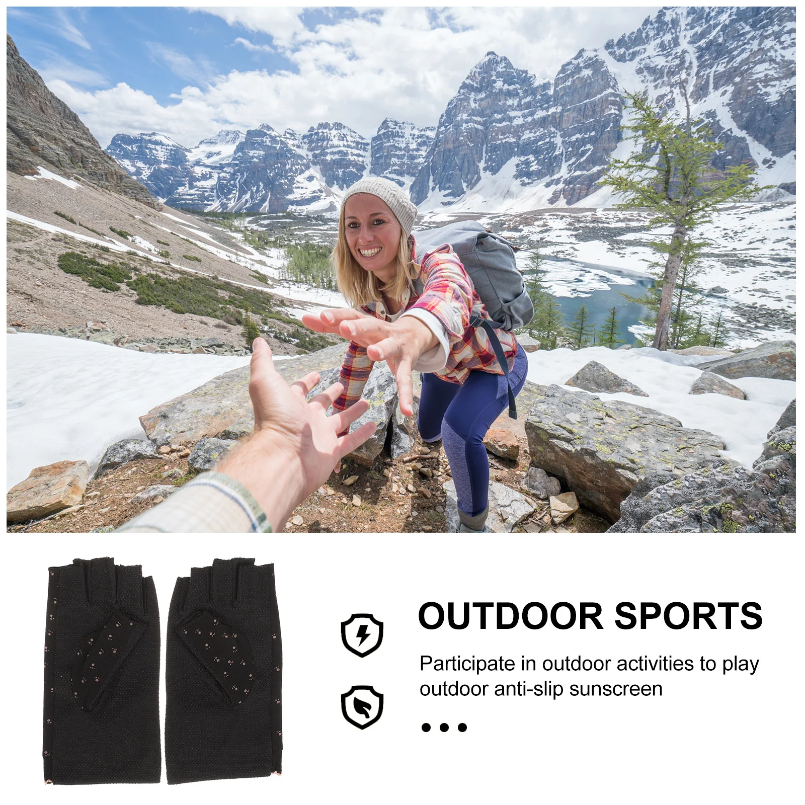 

Breathable Sun Protection Gloves for Women Fingerless Half Finger Driving Cycling Jogging Climbing Hiking Outdoor Activities