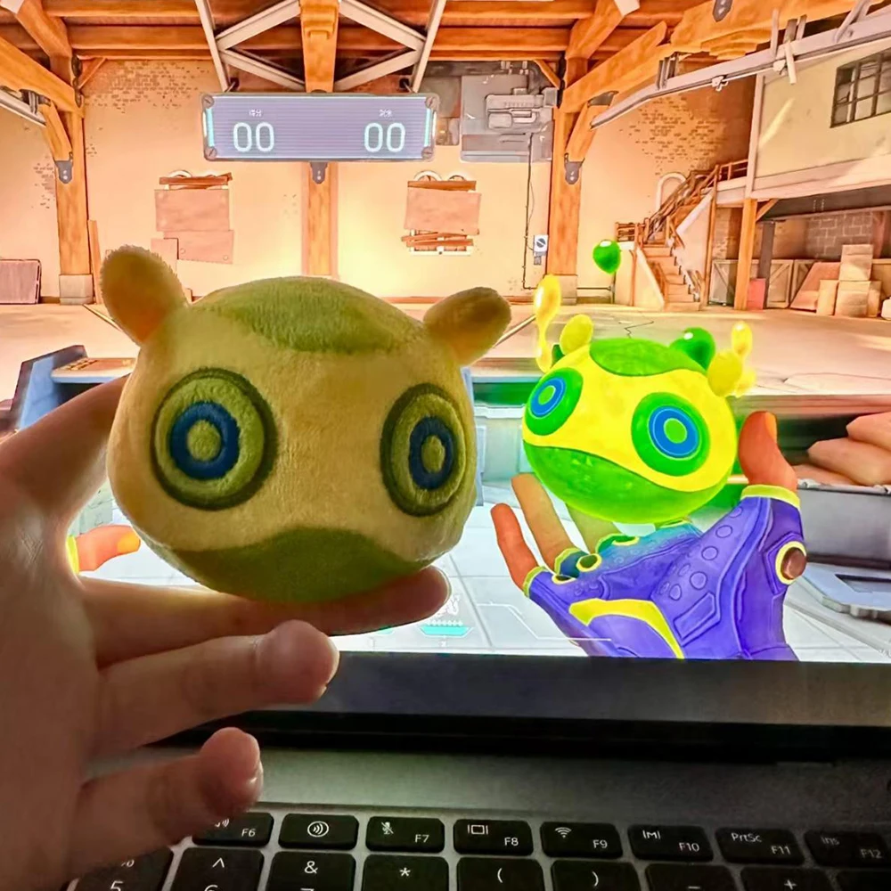 Muñeco de Peluche de Gekko del Juego Valorant, Figura de Dibujos Animados, Decoración para Mochila, Accesorio para Fiestas