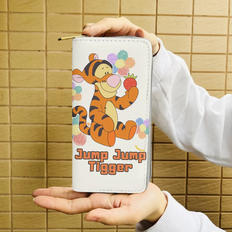 Disney Tigger 33071 Anime Wallet Cartoon Wallets Zipper Coin Bag Casual Purses Card Unisex Gift