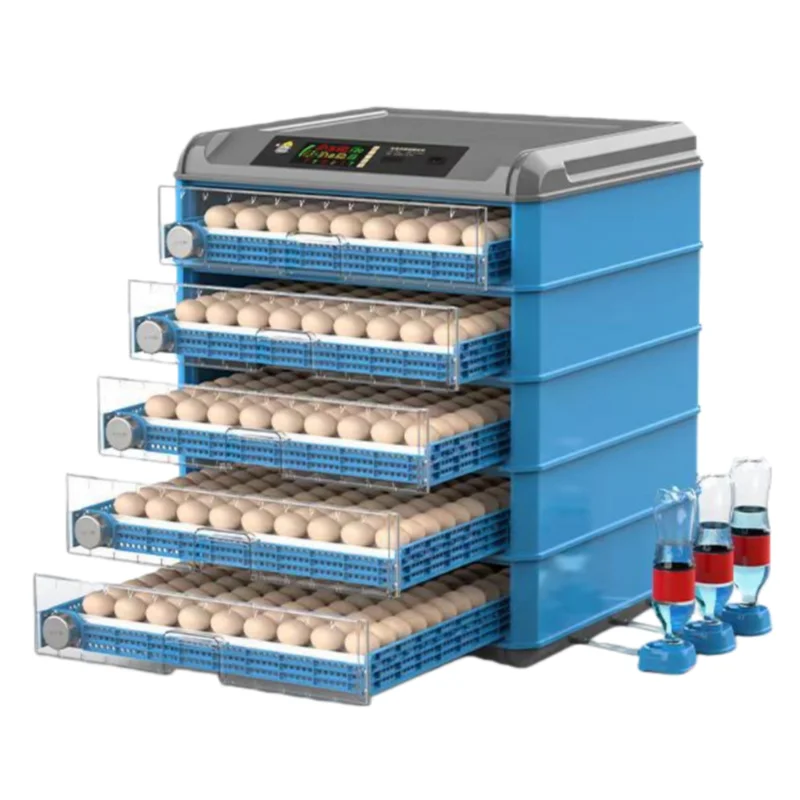 Fully Automatic High Productivity Plastic Egg Incubator 500 PCS Chicken Duck Turkey Goose Emu Incubation Hatching Machine