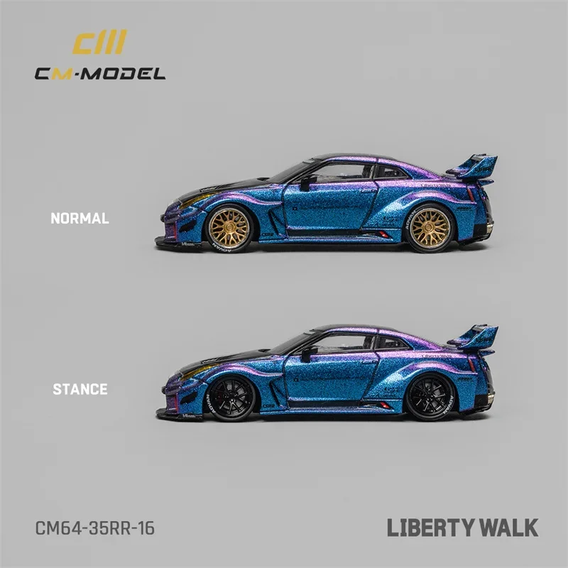 **Pre-Order** CM MODEL 1:64 LBWK 35GT-RR chameleon with carhor Nireus LBWK 35GTRR Diecast Model Car