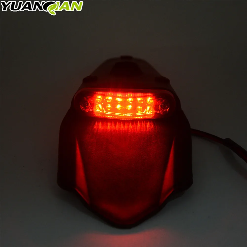 For CRF YZ CR EXC WRF 250 400 426 450 Motorcycle Light Enduro Trial Bike 12 LED Motorbike Brake Stop Rear rear fender Tail Ligh