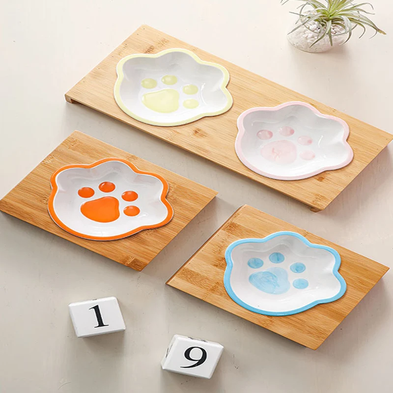 Cat Bowl With Ceramic Slanted Mouth To Protect Cervical Vertebrae Dog Drinking To Prevent Tipping Over Pet Supplies