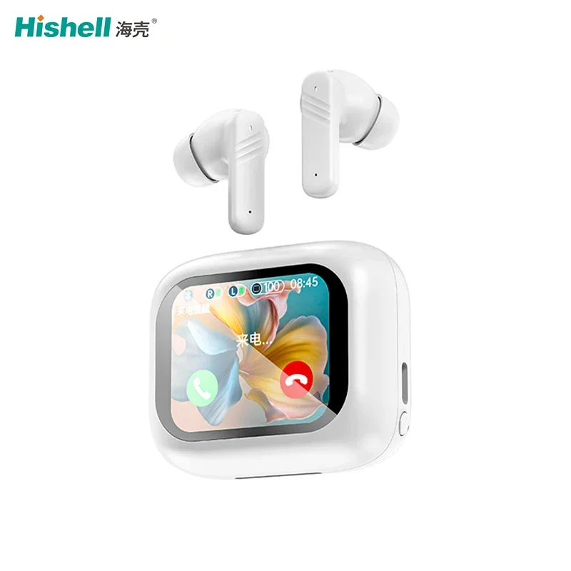 13Hot selling ENC TWS Wireless Translation Earbuds With Screen Online Translation 144 Languages Earphones LX-10