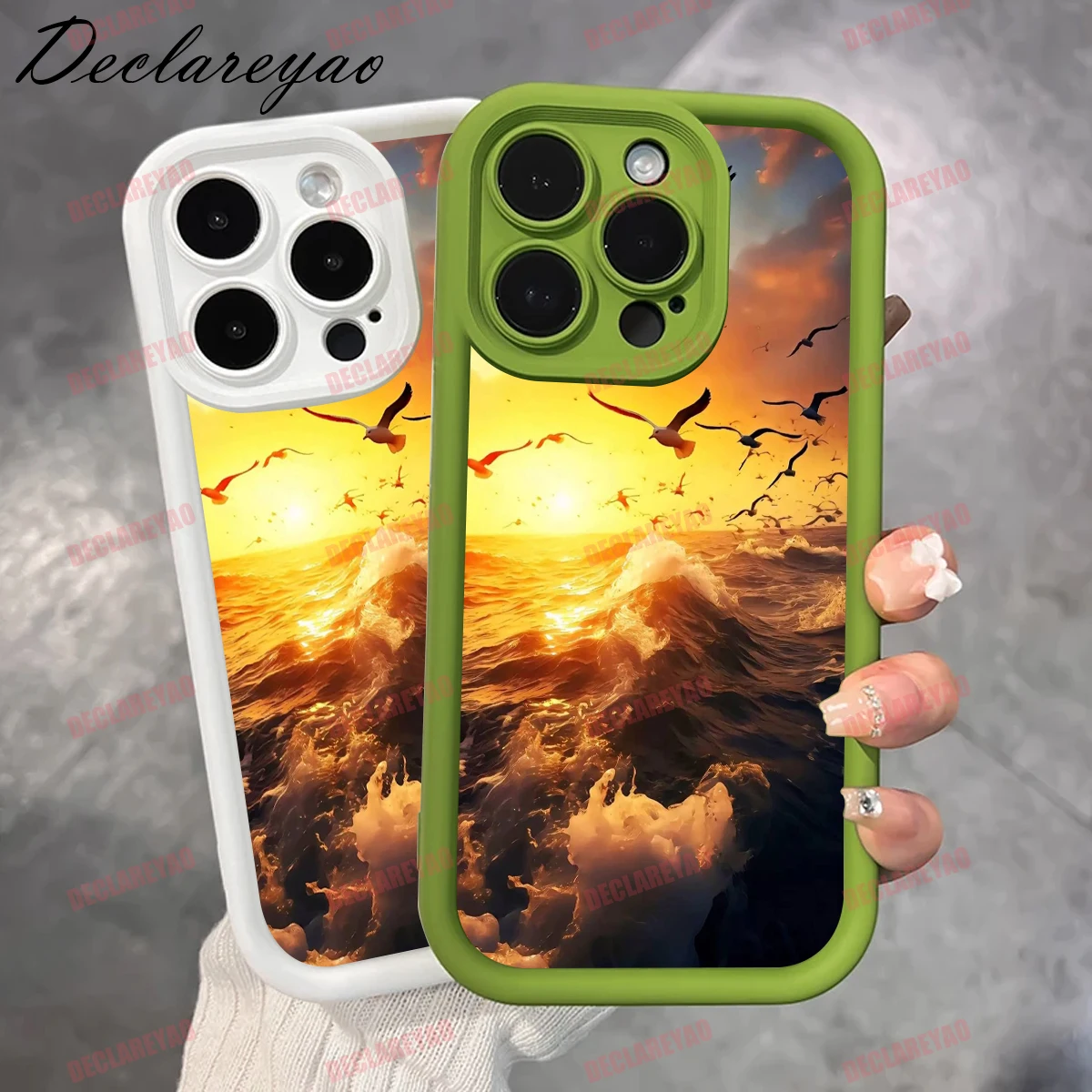 DECLAREYAO لينة ضوء سليم ماتي بولي يوريثان يغطي ل VIVO Y11S 2021 Y55 T2X V20 Y20A Y30 U20 Pro Y100 V40 Y5S S غطاء مقاوم للصدمات