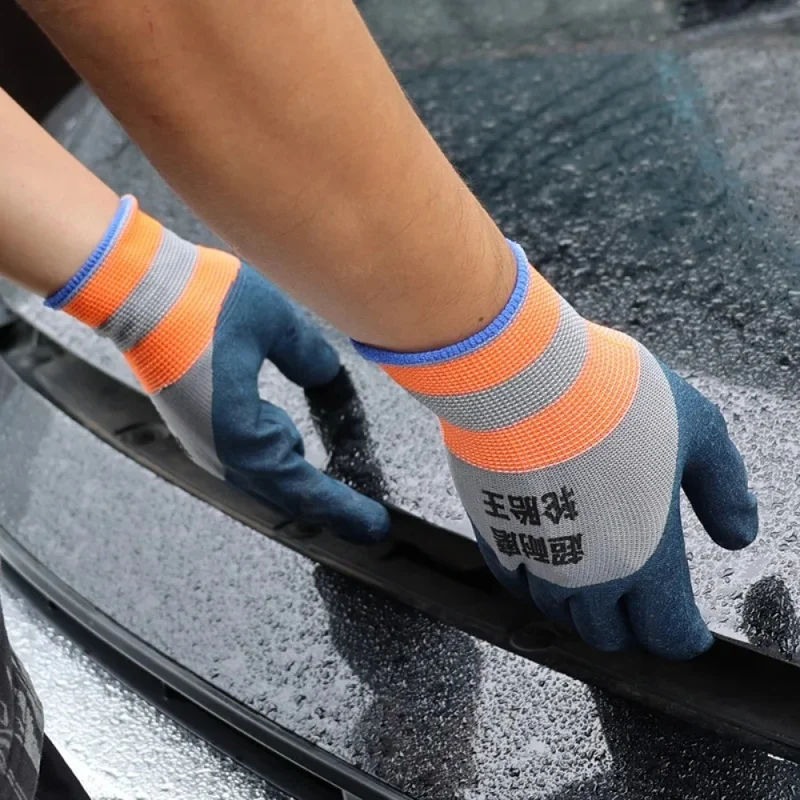 Auto Repair Workshop Protection Labor Safety Protection Gloves Tire Rubber Glove Wear-resistant Non-slip Work Gloves