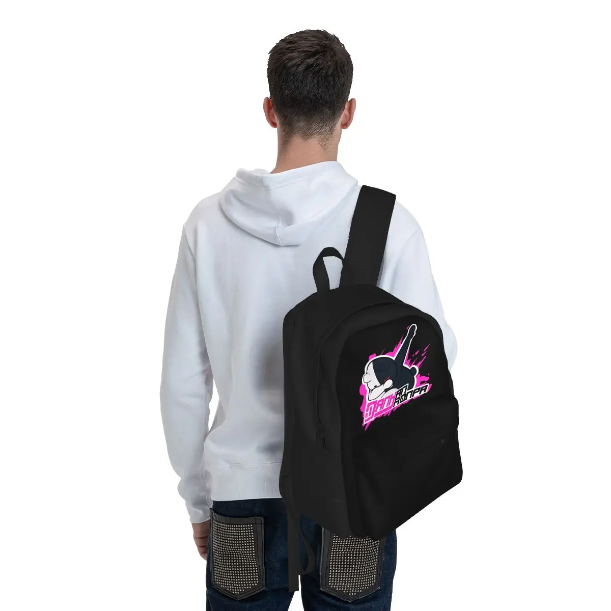 DANKanronpa Monokuma Danganronpa женский рюкзак 3D школьный рюкзак Медведь Mochila для мальчиков и девочек Вместительная дорожная сумка через плечо