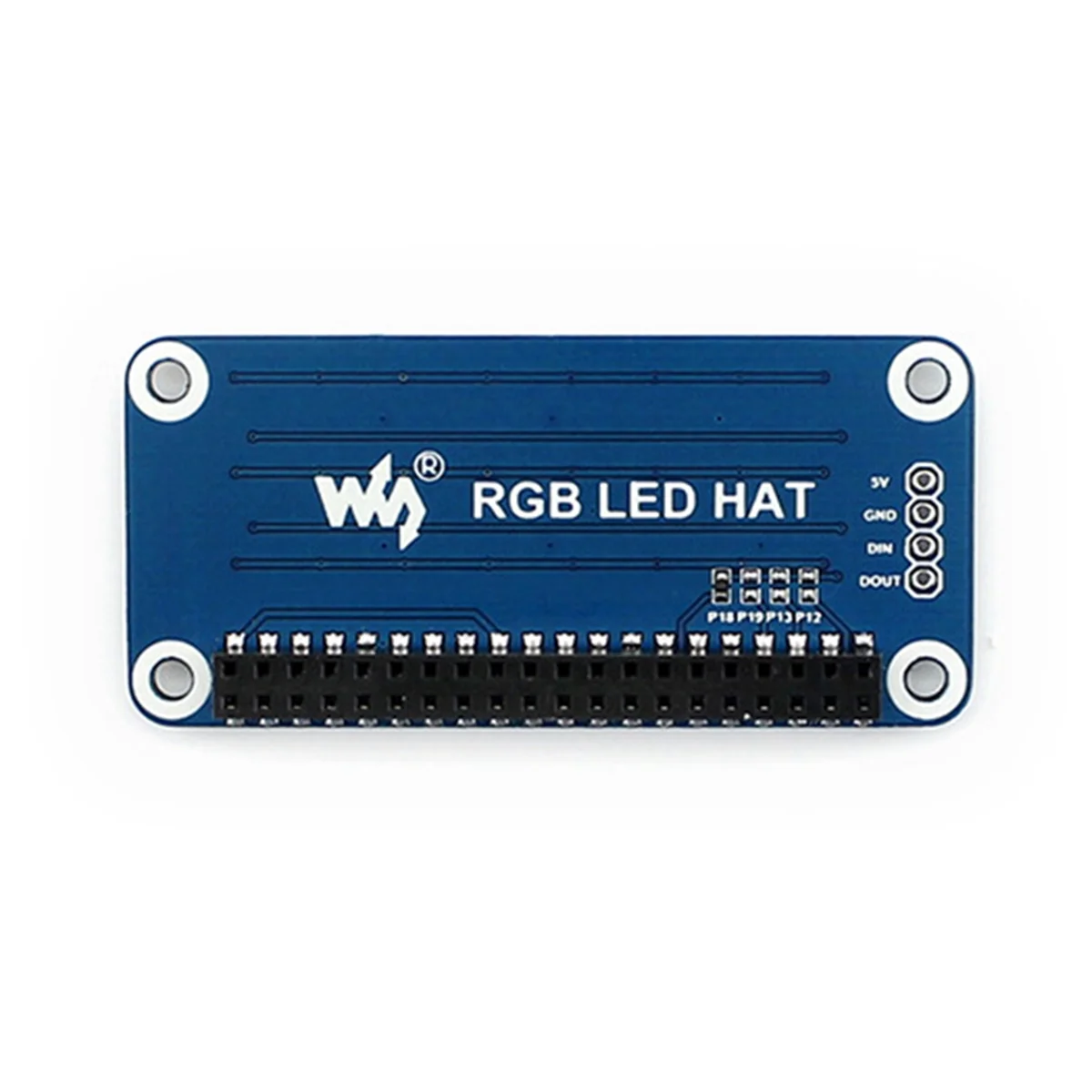 Modul papan ekstensi Waveshare untuk Raspberry Pi pengontrol Pemrograman cahaya RGB warna penuh untuk Raspberry Pi 5/4B/3B + modul