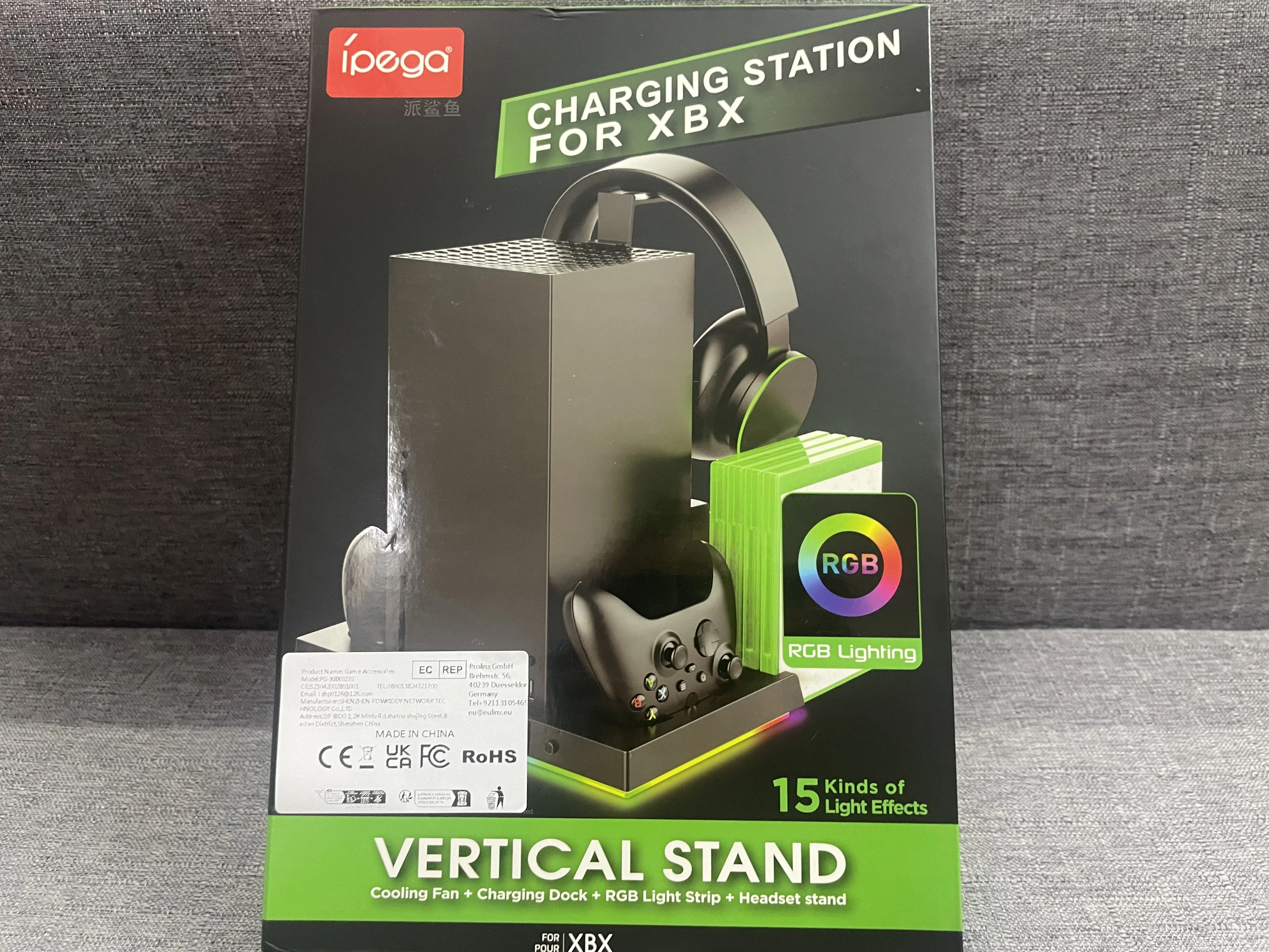 

PG-XBX023S Xbox Series X multi-function charging Host Cooling Fan Base Handle Seat Type C Charging With Headphone Stand