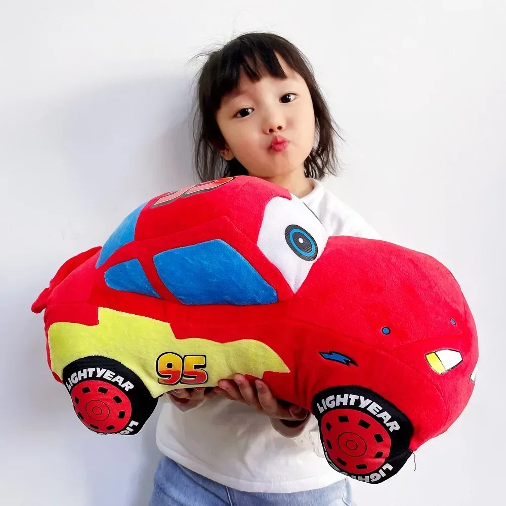 45cm Disney Pixar Cars Lightning Mcqueen Stuffed Plush Toys Creative Car doll Sofa bed Pillow House Decoration Christmas Gift