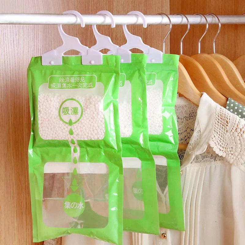 Hangable Wardrobe Moldproof Moisture Proof Dehumidification Bag humidity Moisture Absorbing Bag Closet Dehumidizer Eco Friendly