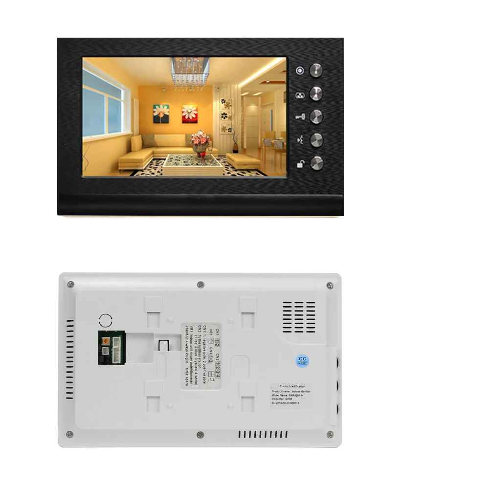 Homefong 7 Inch Thuis Intercom Bedrade Video Deur Telefoon Deurbel Met Camerasysteem Ir Leds Nachtdeur Toegangscontrole Unlock Talk