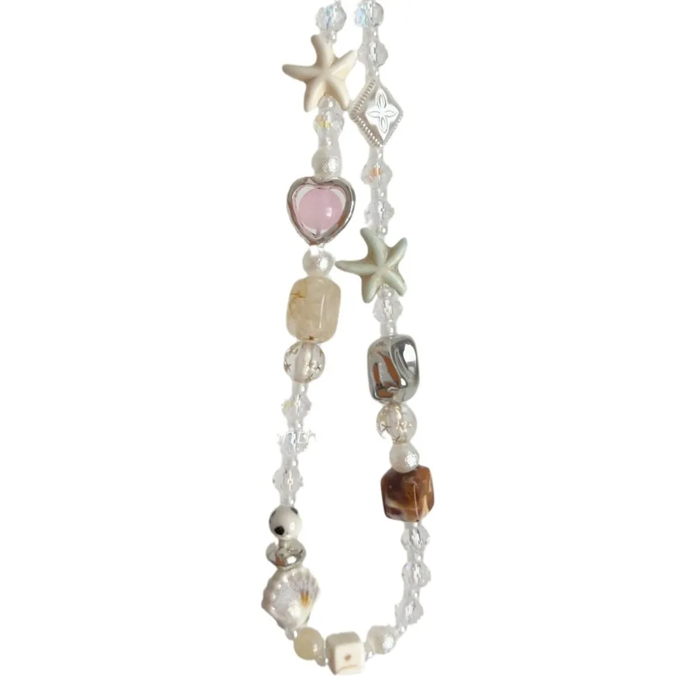 

Милый подвесной шнур, цепочка для телефона из бисера, ручная работа, звезда, жемчуг, подвеска для цифровой камеры, ремешок, подвески для телефона «сделай сам»