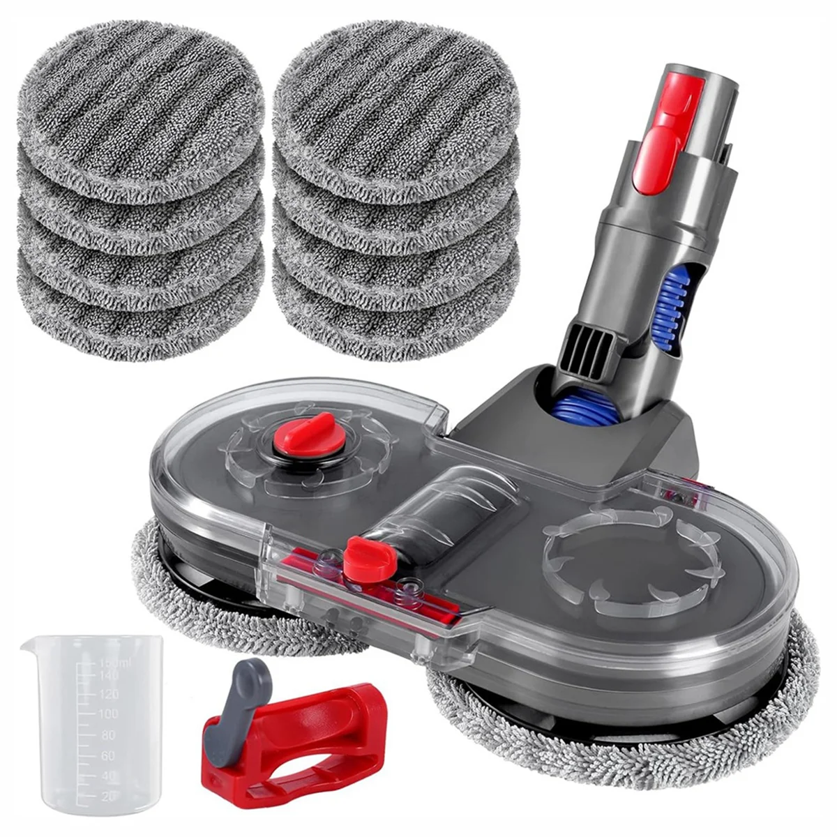 Mop Attachment for Dyson V7/V8/V10/V11/V15 Vacuum Cleaner - Electric Floor Mop Accessory with Removable Water Tank