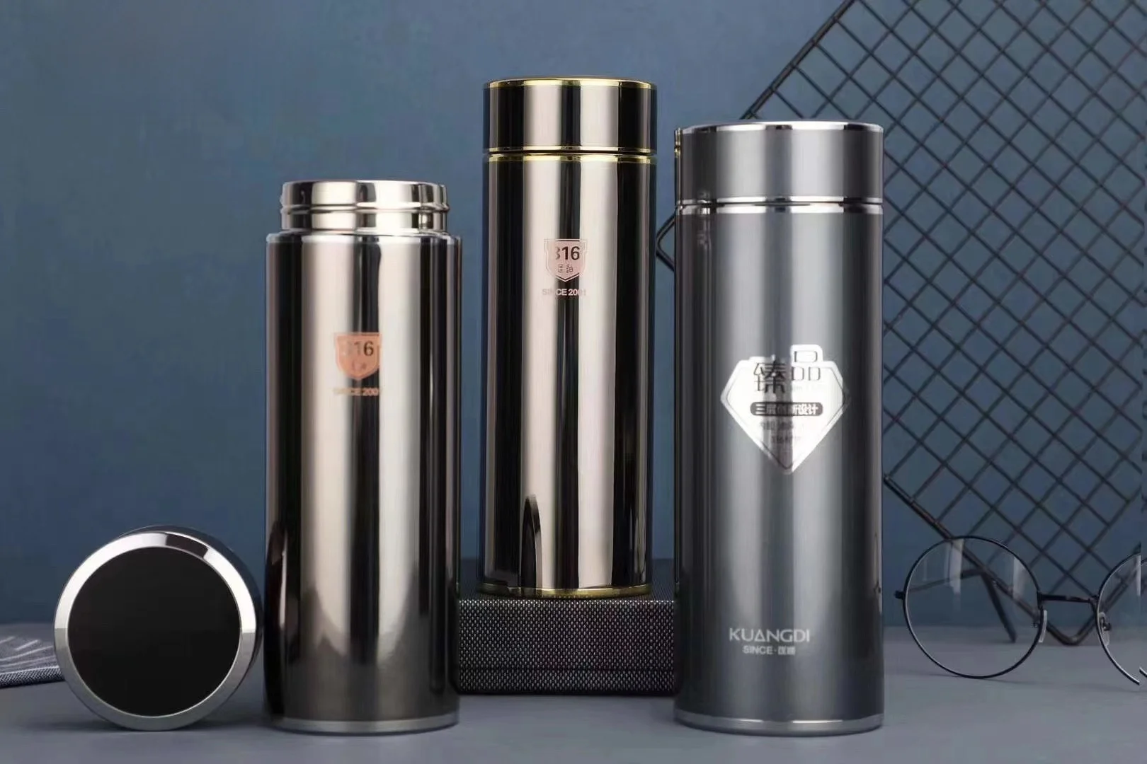 

Чайник-термос Kangdi Huaxiang из высококачественной нержавеющей стали для мужчин, для офиса, в подарочной упаковке