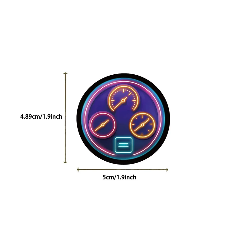 10/30/50 قطعة Kawaii النيون سيارة لزجة بولي كلوريد الفينيل ملصق الجمالية القرطاسية DIY بها بنفسك الديكور سكرابوكينغ لوازم الأطفال #6