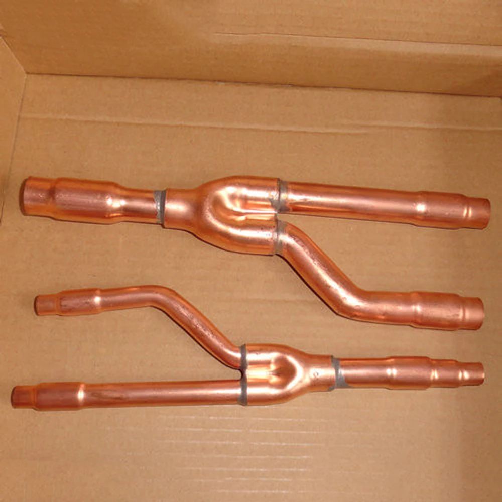 

22/33/72/73T Copper air conditioning splitter dedicated branch Pipe Tube