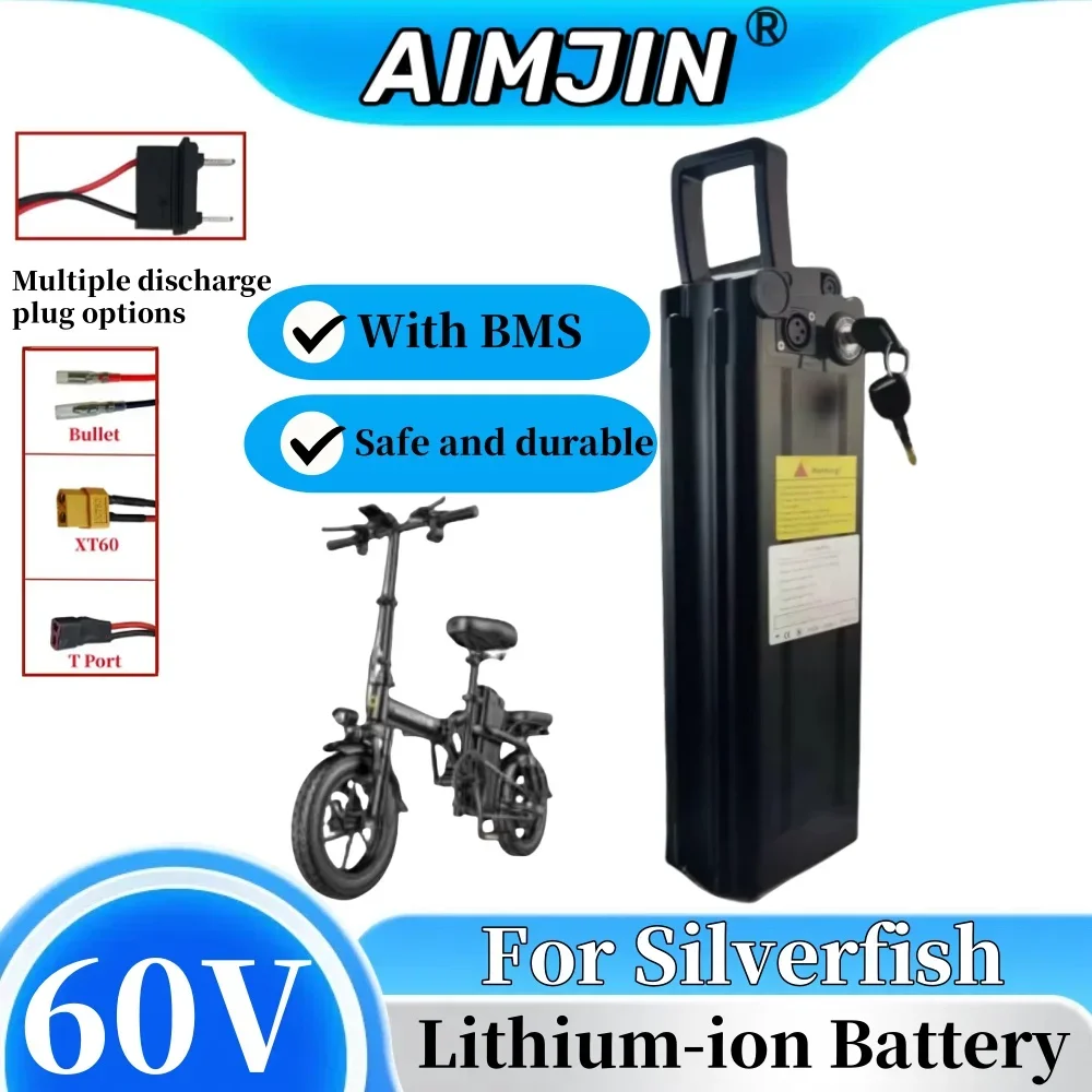 

For Silver Fish 60V 20Ah 18650 Li-ion Battery Pack ,Waterproof shell for long-lasting endurance