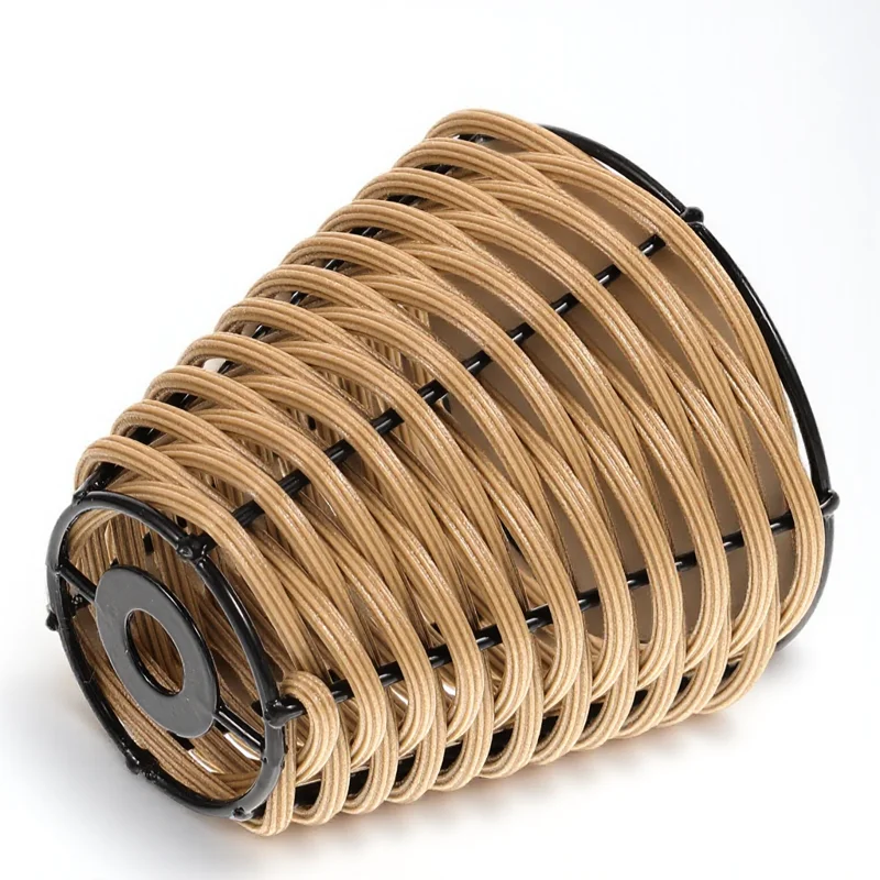 

Rattan Lampshade Bamboo Weaving Light Covers Shades Craft Decor Mini Bamboo Lampshade Lamp Cover For Home Office Hotel