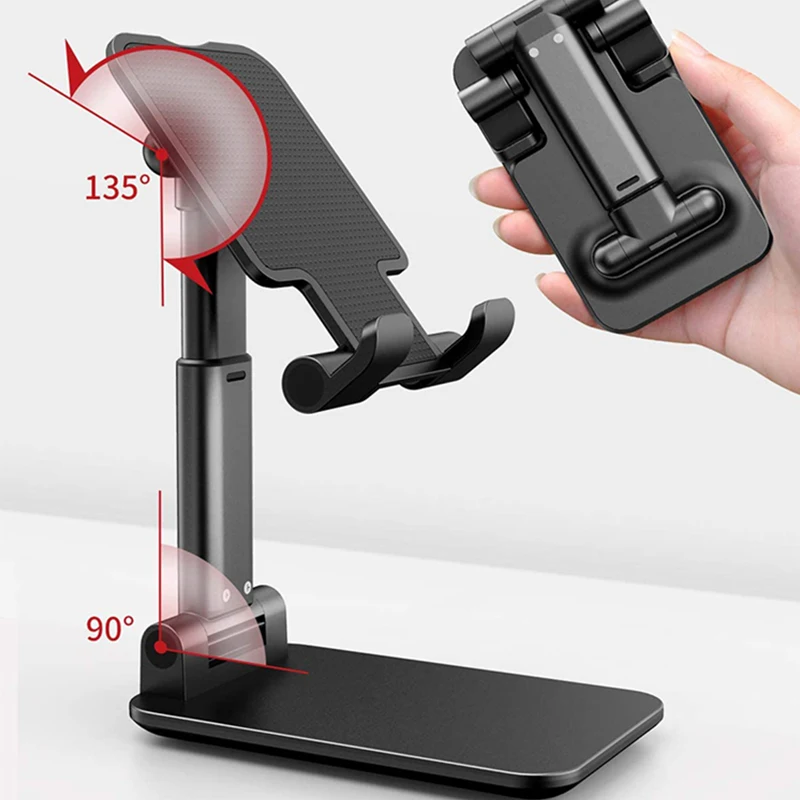 Universal Desktop Tablet Holder, Cellphone, Foldable, Lazy Bracket, Home Mobile Phone Holder, Stand for iPhone, iPad, Xiaomi