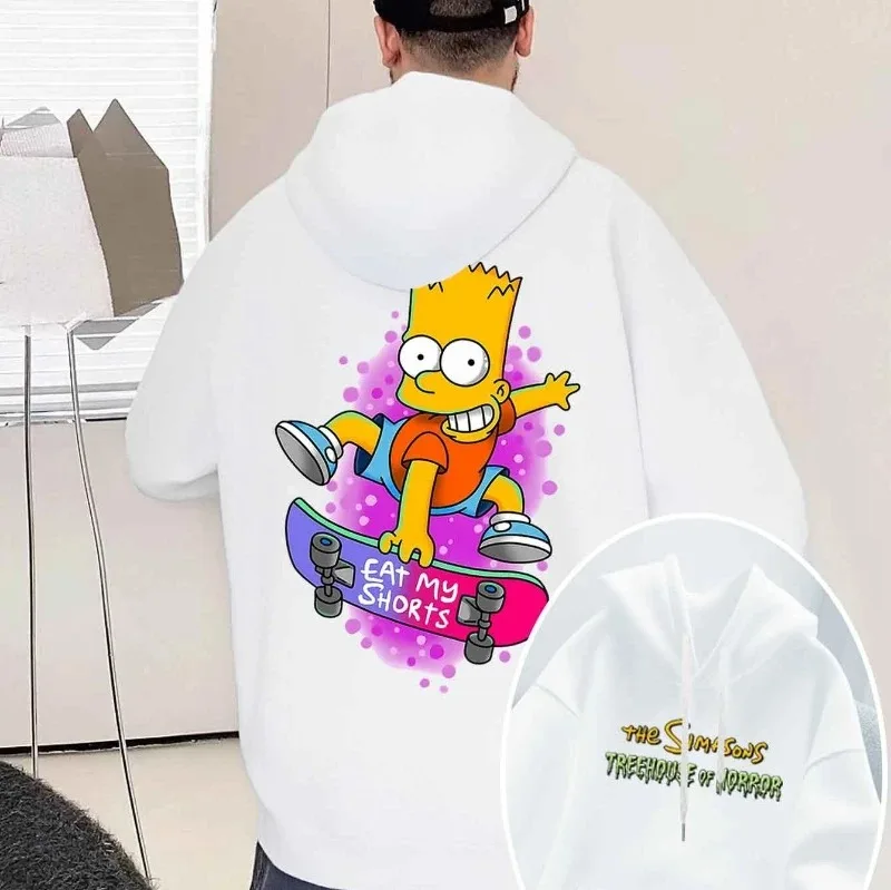 

Толстовки с капюшоном Disney Simpson, стильная одежда, новая модель, большие размеры, унисекс, высококачественная толстовка, спортивная толстовка с графическим принтом, популярный товар для пар.