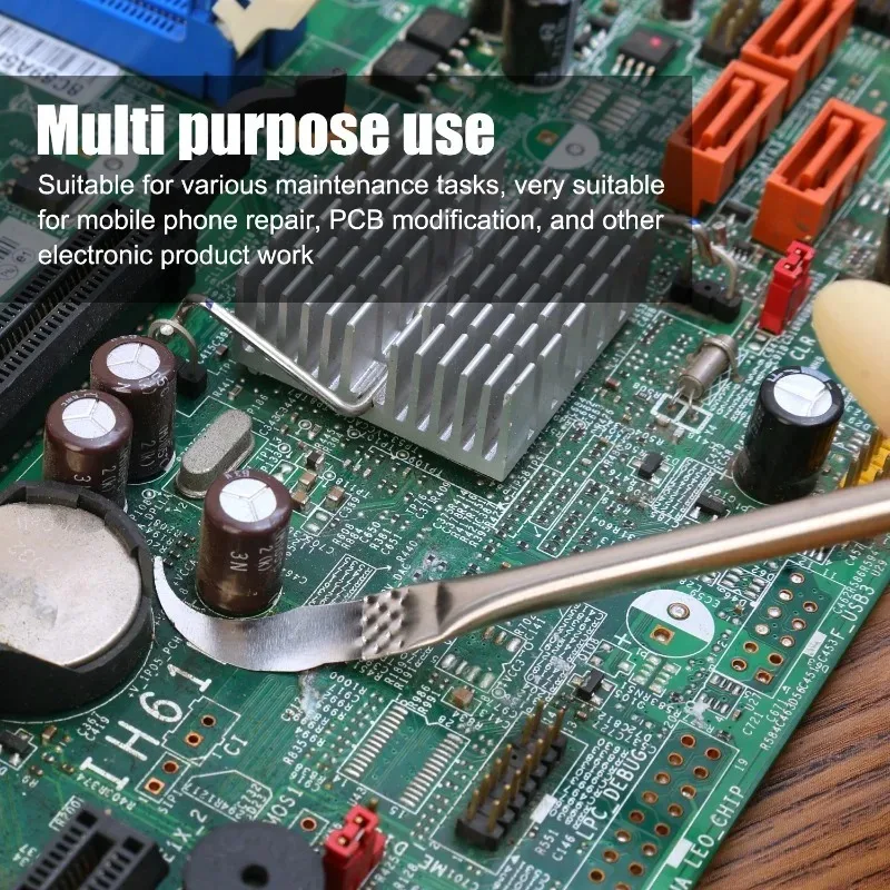 IC Chip Glue Remover Pry Tool Set BGA CPU Repair Scrapers Knife Phone Motherboard Desoldering Thin Blade Stainless Steel Tools