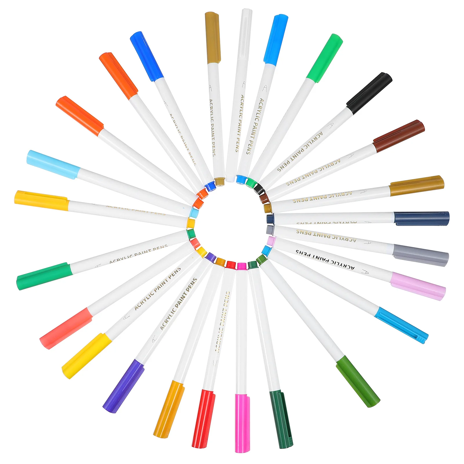 25 قطعة من أقلام الألوان الأكريليك، تصميم يدوم طويلاً يمنع التطاير لمخططي المجلات، قلم ألوان أكريليك العبث #2