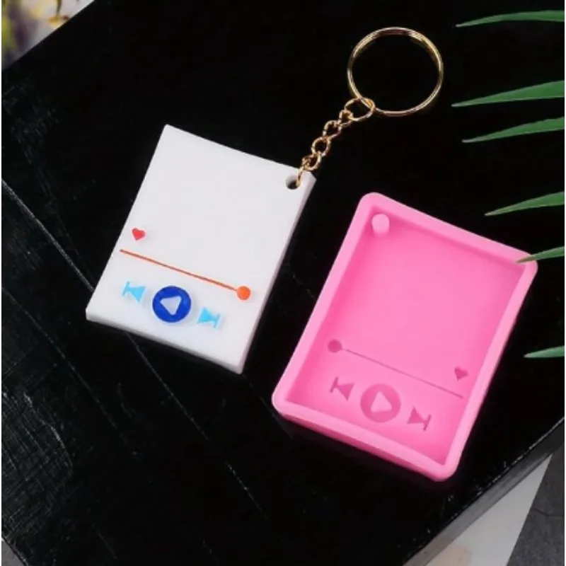 لتقوم بها بنفسك مشغل موسيقى المفاتيح الديكور قالب من السيليكون مشغل الوسائط MP3 الراتنج الايبوكسي قالب الصب اليدوية أداة للحرف اليدوية صنع المجوهرات