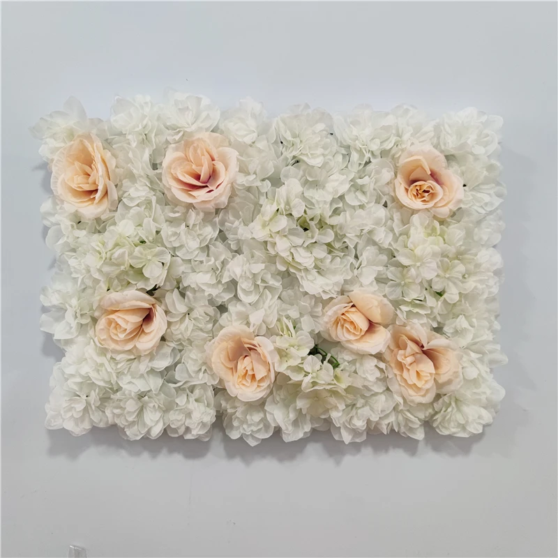 

1.6mx1.8m Artificial Flower Wall 12Pcs Panels Wedding Background Event Decoration Photography Props Mall Window Rose Party Wall