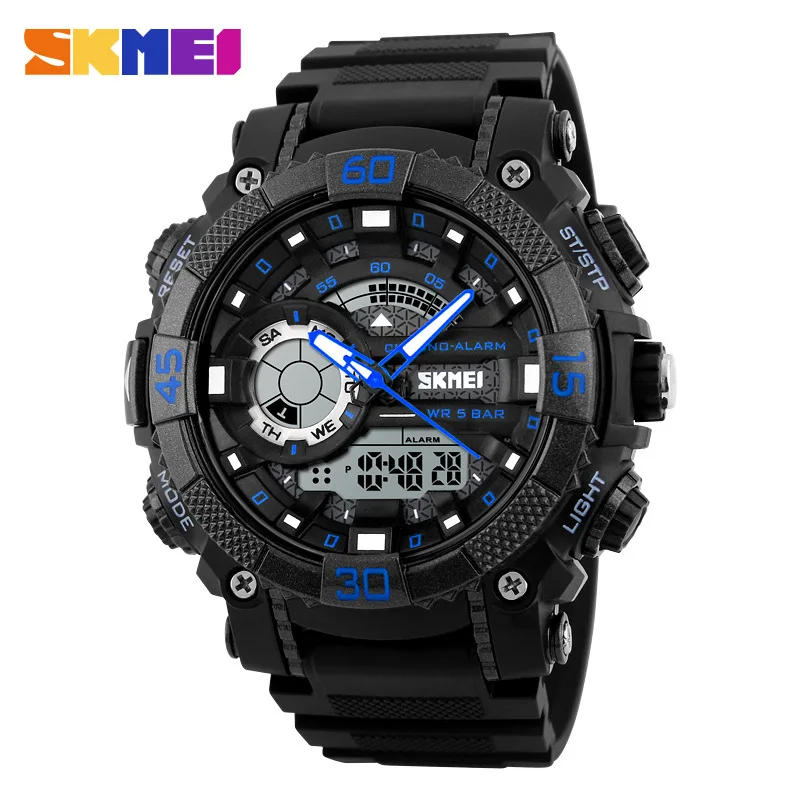 Imagem -06 - Skmei Waterproof Homem Relógio Eletrônico Genuine Personalizado Esportes ao ar Livre Multi-funcional Masculino Estudante Relógio