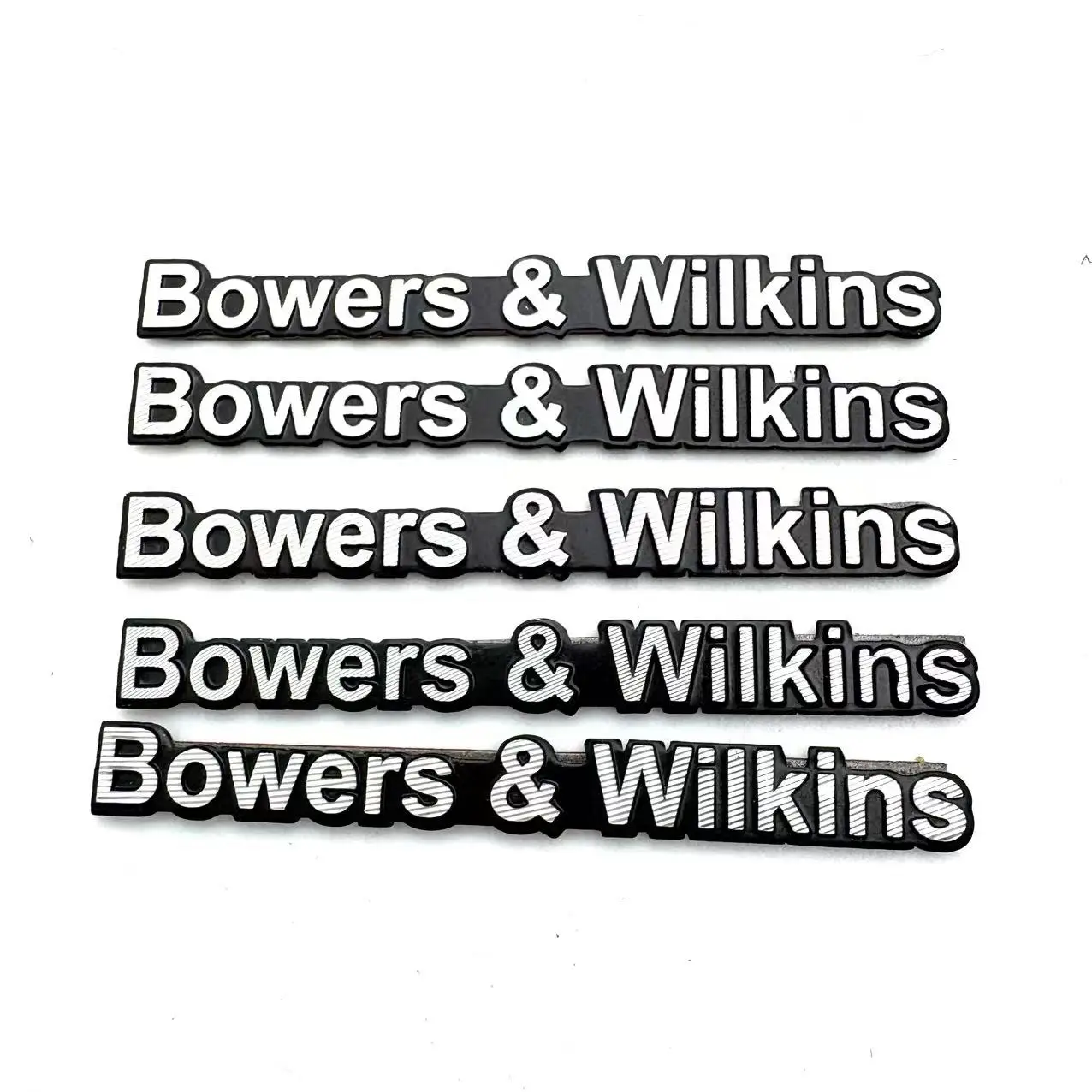 4X aluminio B & W BOWERS & WILKINS Audio pegatina BW altavoz HI-FI Walkman auriculares estéreo de coche para s60 90 v 60 90 xc 90 60