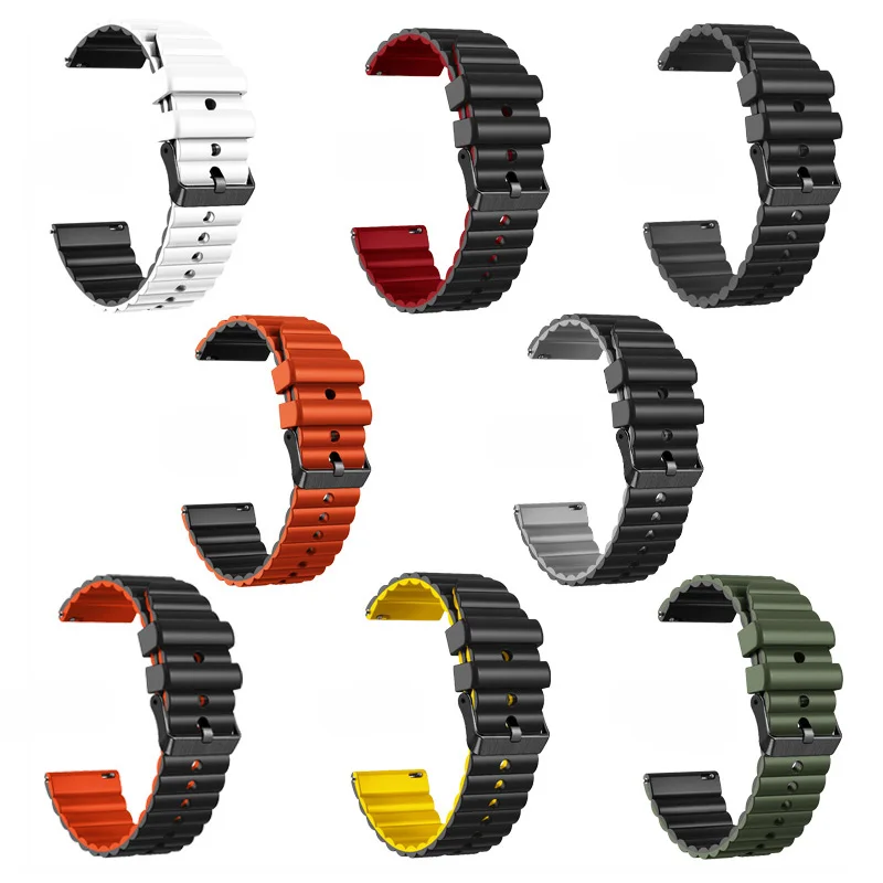 22mm Strap For Huawei Watch GT5 GT4 GT3 GT2 46mm Silicone Band for huawei watch GT 5/4/3/2 Pro 46mm Replacement Bracelet Correa