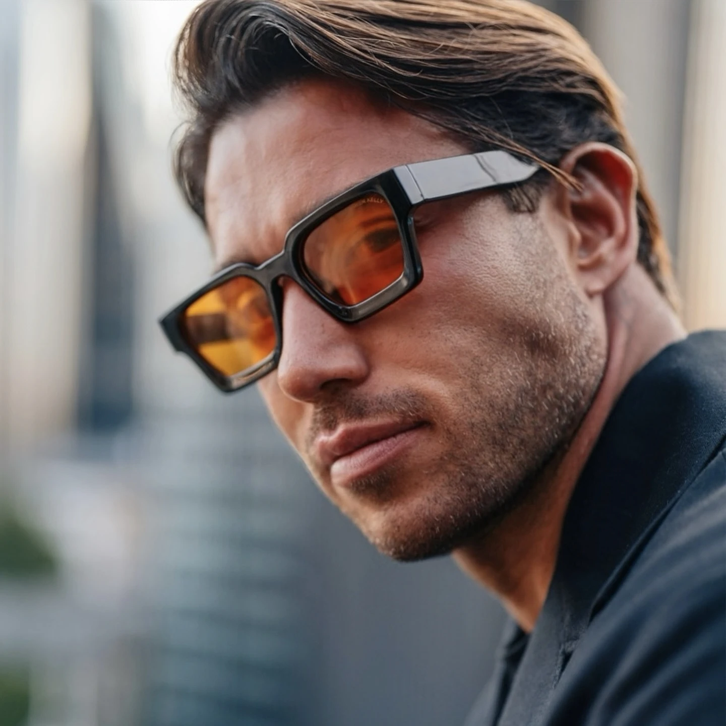Herren-Sonnenbrille mit dickem Rahmen, Vintage-Stil, quadratische Sonnenbrille, lässig, klassisch, Fahrsonnenbrille, UV400