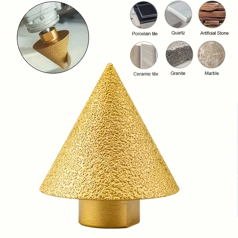 

M14 Threaded Drill Bit with a Diameter of 38Mm, Suitable for Granite, Marble, And Tiles, Featuring a Rounded Corner Chamfer.