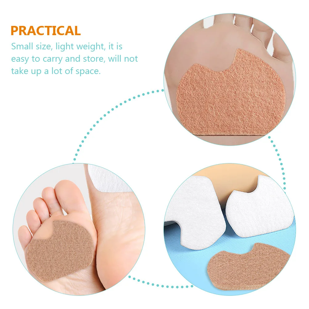 

Forefoot High Heel Shoe Inserts Wool Felt Metatarsal Cushions Lightweight Foot for Women Dancers Pads Forefeet Cushion