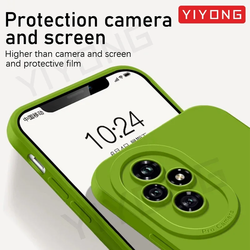 Honor200 ケース YIYONG スクエア液体シリコーンソフトカバー名誉 200