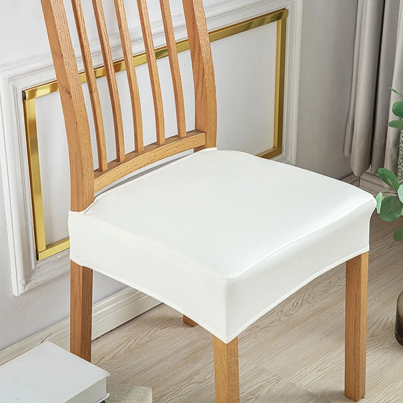 Chair Seat Covers Dining Room Chair Cover Dining Pu Leather Chair Covers Waterproof Washable Chair Protctor Cover