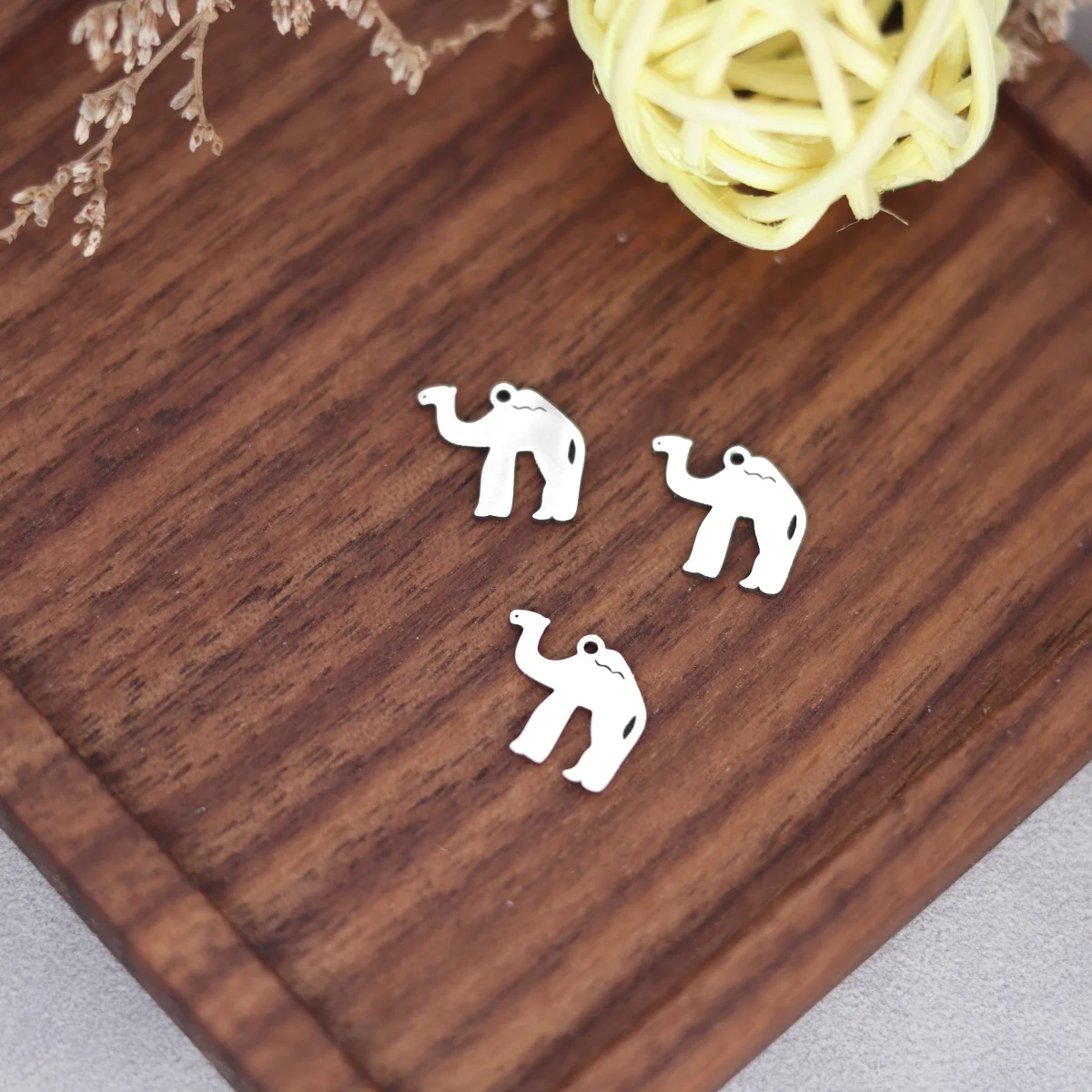 3pcs Camel Charms Stainless Steel Desert Animal Pendant for DIY Jewelry Making Necklace Earrings Bracelet Findings Wholesale