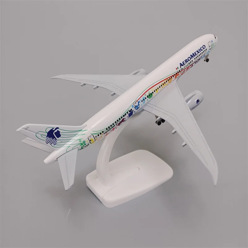 AEROMEXICO Airlines-Modèle d'avion Boeing 787 B787, alliage métallique lavable, moulé sous pression, avion à roues, 19cm