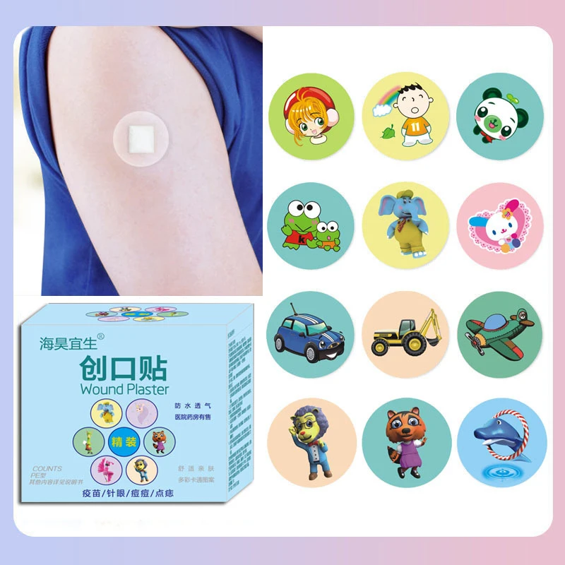 20/50/100Pcs/box Waterproof Breathable Round Band Aids Adhesive for Children Wound Care First Aid